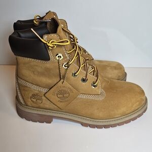 Timberland Women's Wheat Premium Waterproof Lace-Up Boots